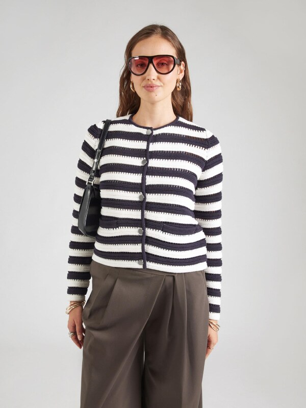 COMMA Kardigán čierna / biela