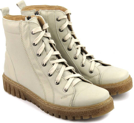 Dámské kozačky a kozačky polské značky HELIOS Komfort 575, ecru