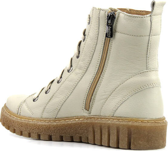 Dámské kozačky a kozačky polské značky HELIOS Komfort 575, ecru