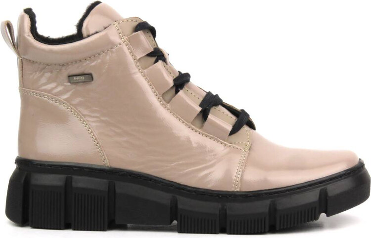 Kožené dámské kotníkové boty polské značky - HELIOS KOMFORT 523, béžová