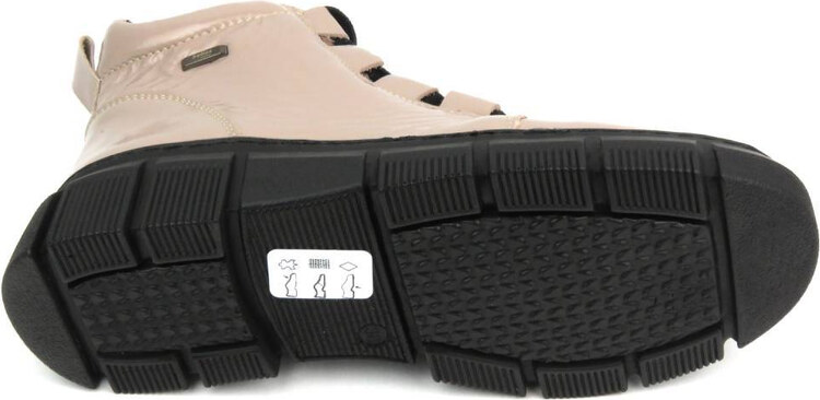 Kožené dámské kotníkové boty polské značky - HELIOS KOMFORT 523, béžová