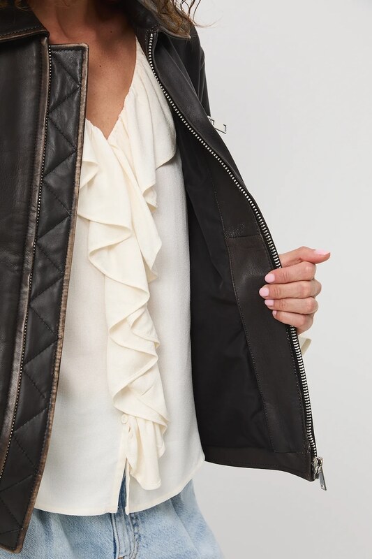 Kožená motorkárska bunda Medicine