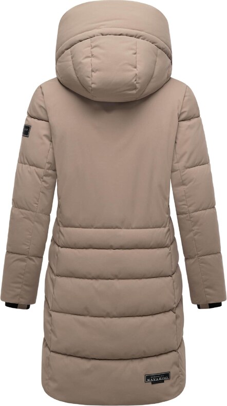 NAVAHOO Zimný kabát 'Mondnebel XIV' mokka / čierna