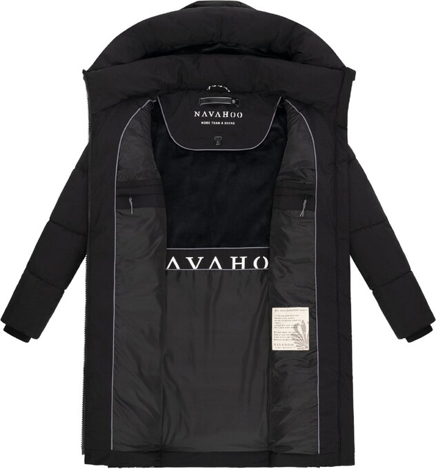 NAVAHOO Zimný kabát 'Mondnebel XIV' čierna