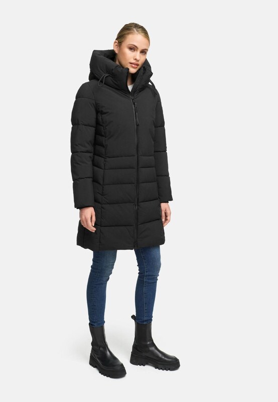 NAVAHOO Zimný kabát 'Mondnebel XIV' čierna