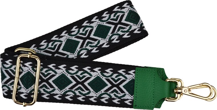 Zelená kožená talianska kabelka Anita Verde s prídavným pruhom III NovaKabelka.sk