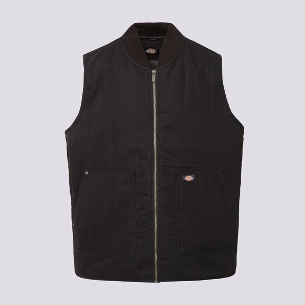 Dickies Vesta Quilted Canvas Vest Muži Oblečenie Vesty DK0A87O4BLK1