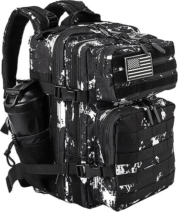 TOP FASHION Taktický batoh 25–45L – outdoorový ruksak s držákem lahve