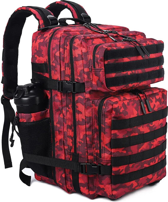 TOP FASHION Taktický batoh 25–45L – outdoorový ruksak s držákem lahve
