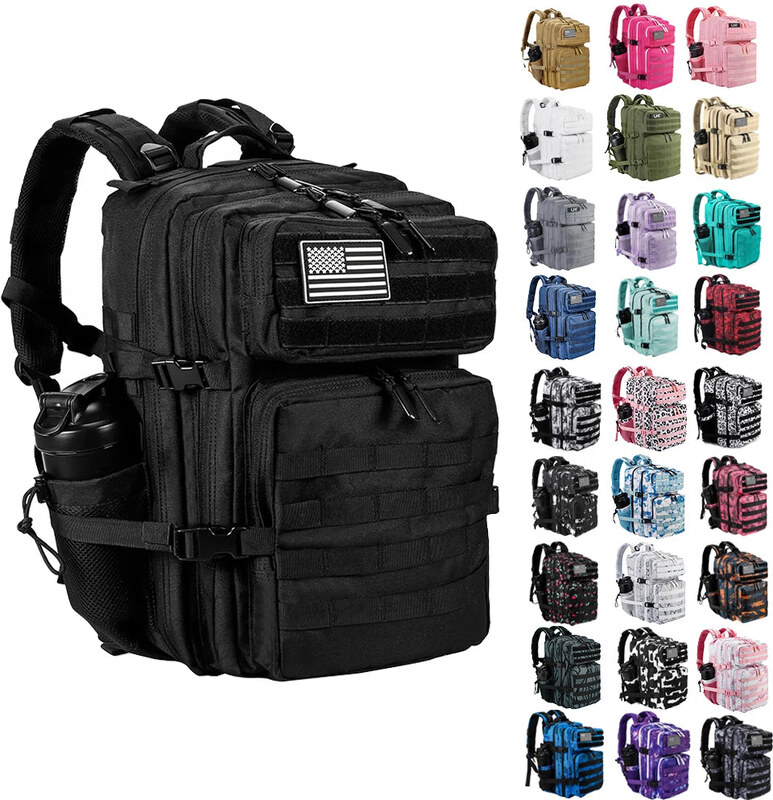 TOP FASHION Taktický batoh 25–45L – outdoorový ruksak s držákem lahve