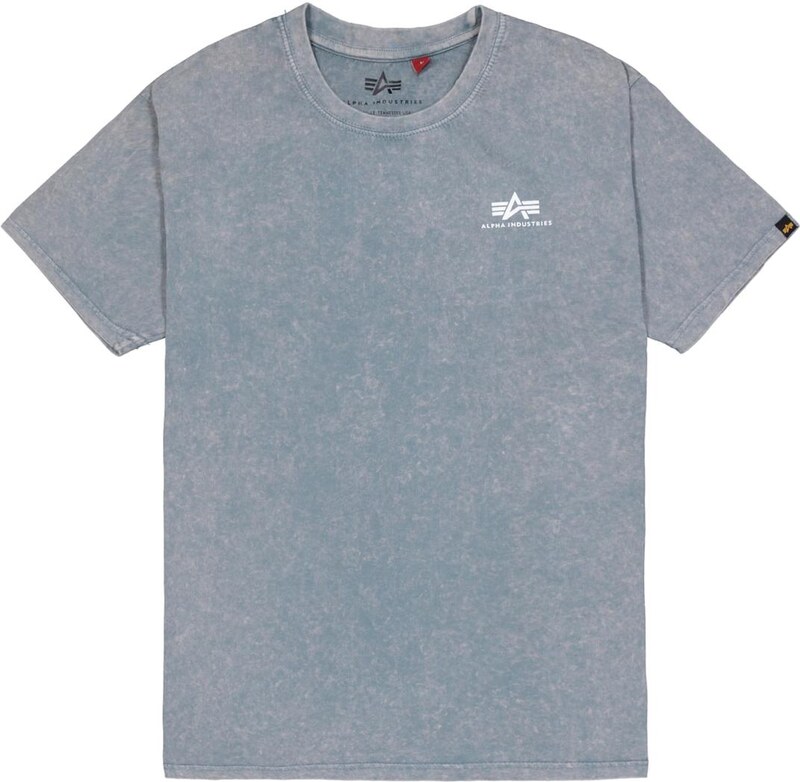 ALPHA INDUSTRIES Tričko modrá / sivá / biela