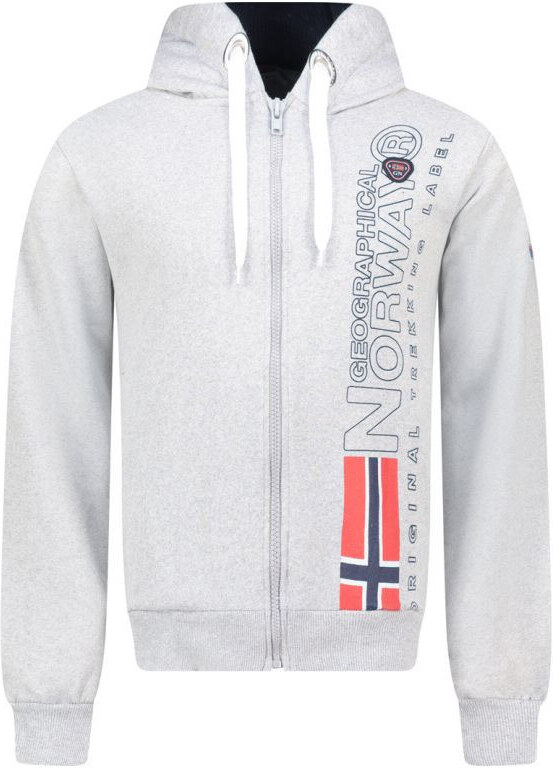 Geographical Norway Geografické Nórsko Fogora DB 100 M WZ3066H/GN-Gray sieťovaná mikina