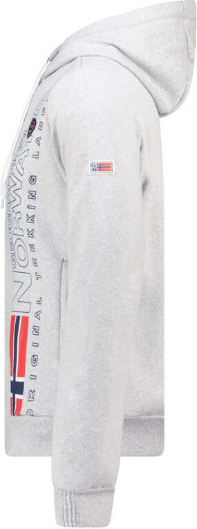 Geographical Norway Geografické Nórsko Fogora DB 100 M WZ3066H/GN-Gray sieťovaná mikina