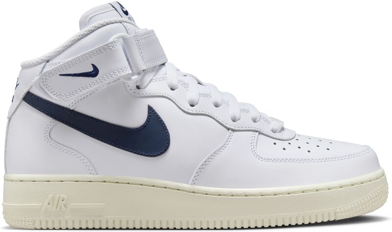 Nike Air Force 1 '07 Mid "White Midnight Navy" Wmns - Dámske - Tenisky Nike - Biele - DD9625-105
