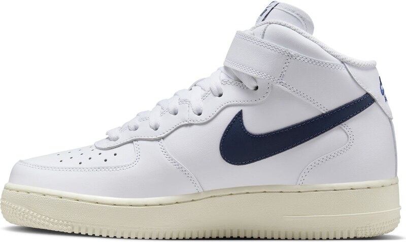 Nike Air Force 1 '07 Mid "White Midnight Navy" Wmns - Dámske - Tenisky Nike - Biele - DD9625-105