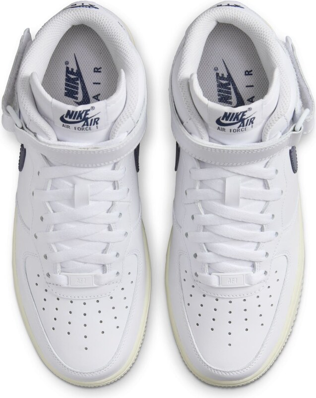 Nike Air Force 1 '07 Mid "White Midnight Navy" Wmns - Dámske - Tenisky Nike - Biele - DD9625-105