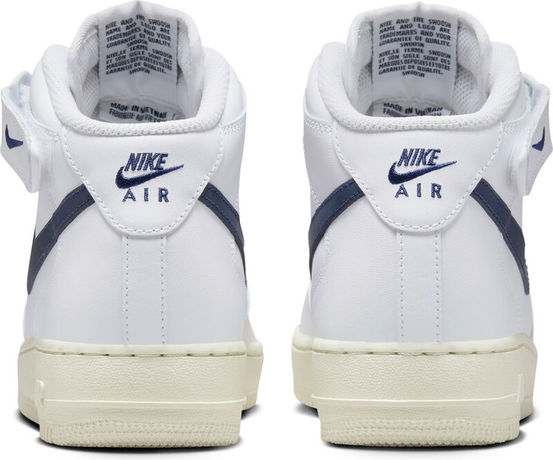 Nike Air Force 1 '07 Mid "White Midnight Navy" Wmns - Dámske - Tenisky Nike - Biele - DD9625-105