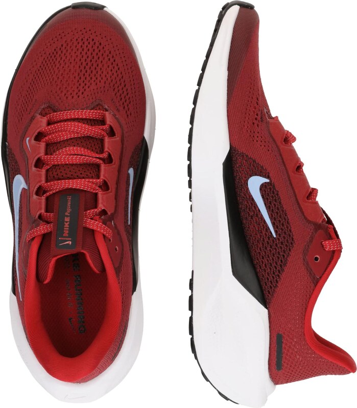 NIKE Športová obuv 'Air Zoom Pegasus 41' tmavočervená / čierna / biela