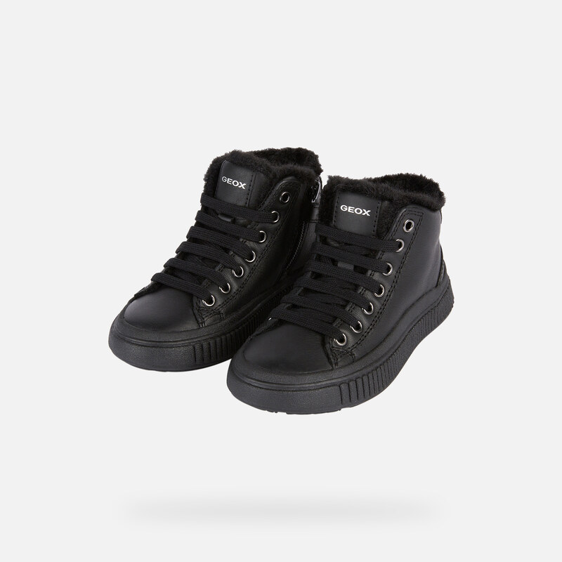 Black Girls' Sneakers Geox Laquinny - Girls