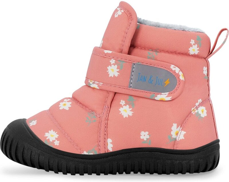 Jan & Jul Detské zimné topánky / Toasty-Dry Booties Apricot Flower / BTB-AFL