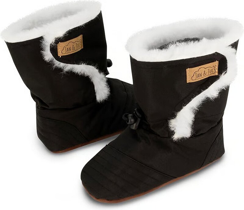 Jan & Jul Zateplené capáčky na zimu / Stay-Put Winter Booties / BSW-BLK Black