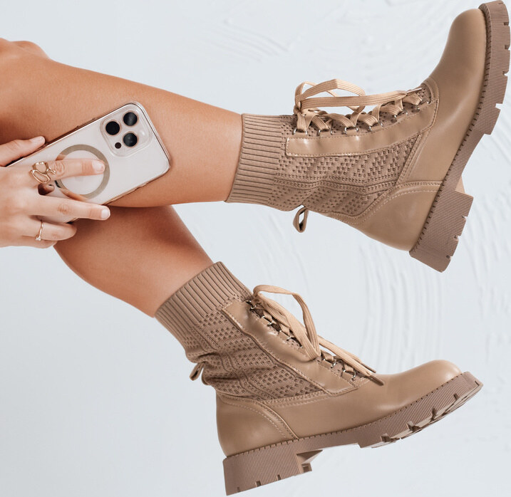 BASIC Béžové dámske workery HOLLYHOCK ZY0372