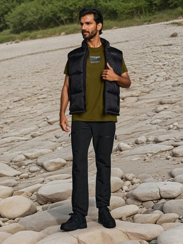 Sinsay - Prešívaná vesta so stojačikom - čierna