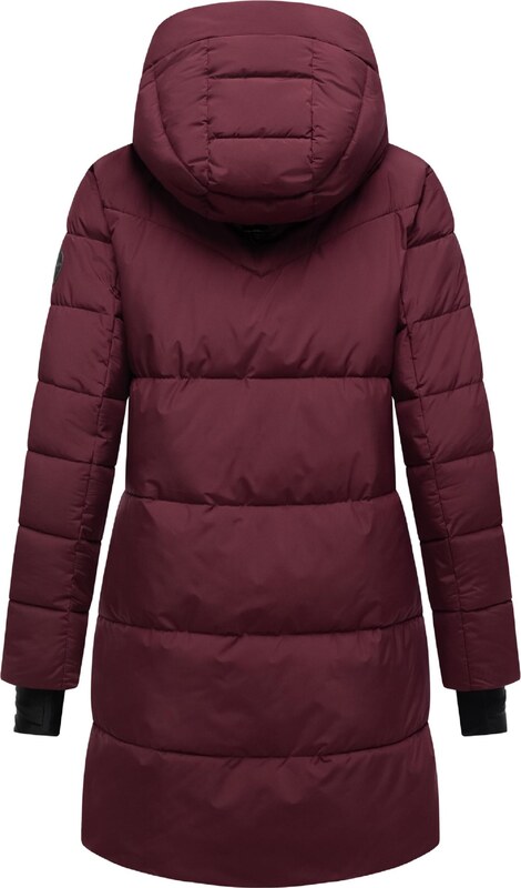 MARIKOO Zimný kabát 'Kaituu XVI' vínovo červená