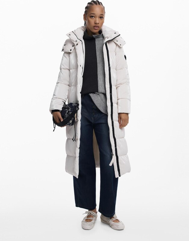 Desigual Zimný kabát biela