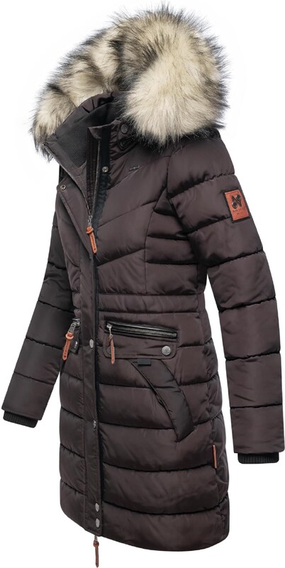 NAVAHOO Zimný kabát 'Paula' hnedá
