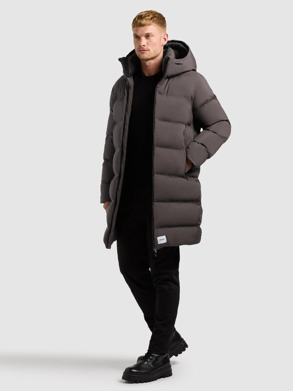 khujo Zimný kabát 'Caius3' tmavosivá
