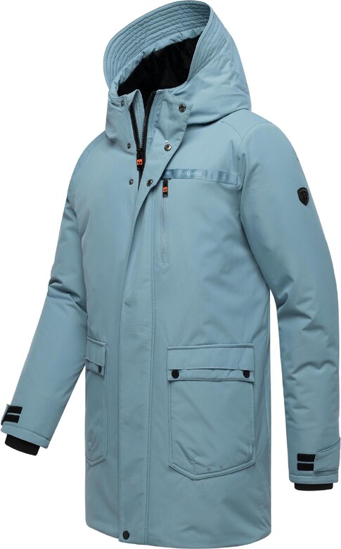 STONE HARBOUR Zimná parka 'Netaan XX' modrosivá / čierna