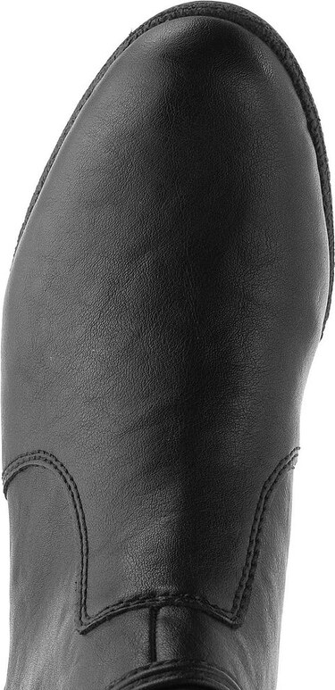 Rieker elegantná členková obuv na podpätku čierna 77667-00