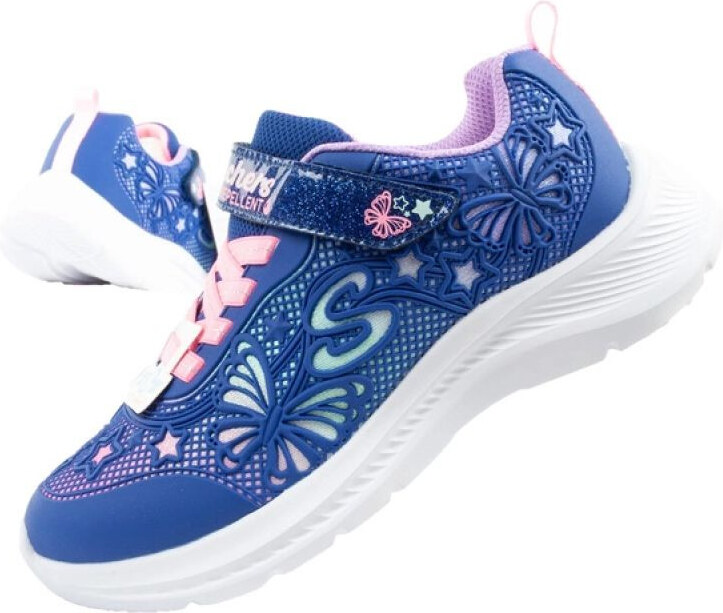 Detská športová obuv Skechers Jumpsters pre dievčatá lesklá