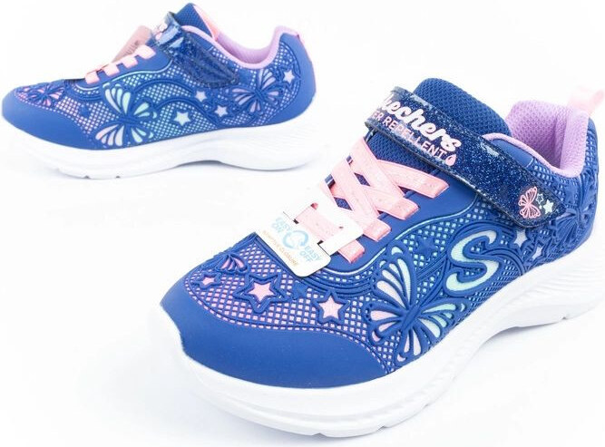 Detská športová obuv Skechers Jumpsters pre dievčatá lesklá