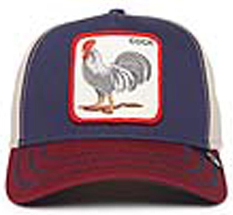 GOORIN Bros. Čiapka 'All American Rooster 100' námornícka modrá / karmínovo červená / biela ako vlna