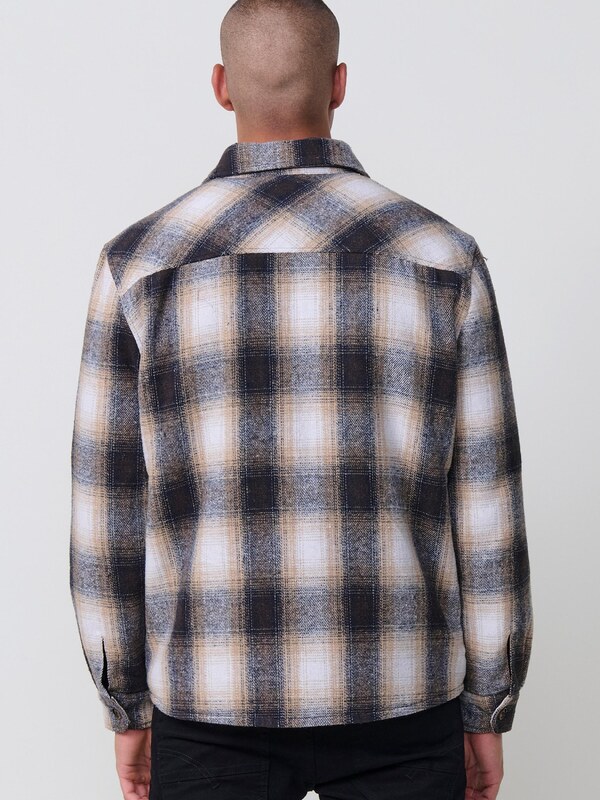 KOROSHI Prechodná bunda svetlohnedá / tmavohnedá