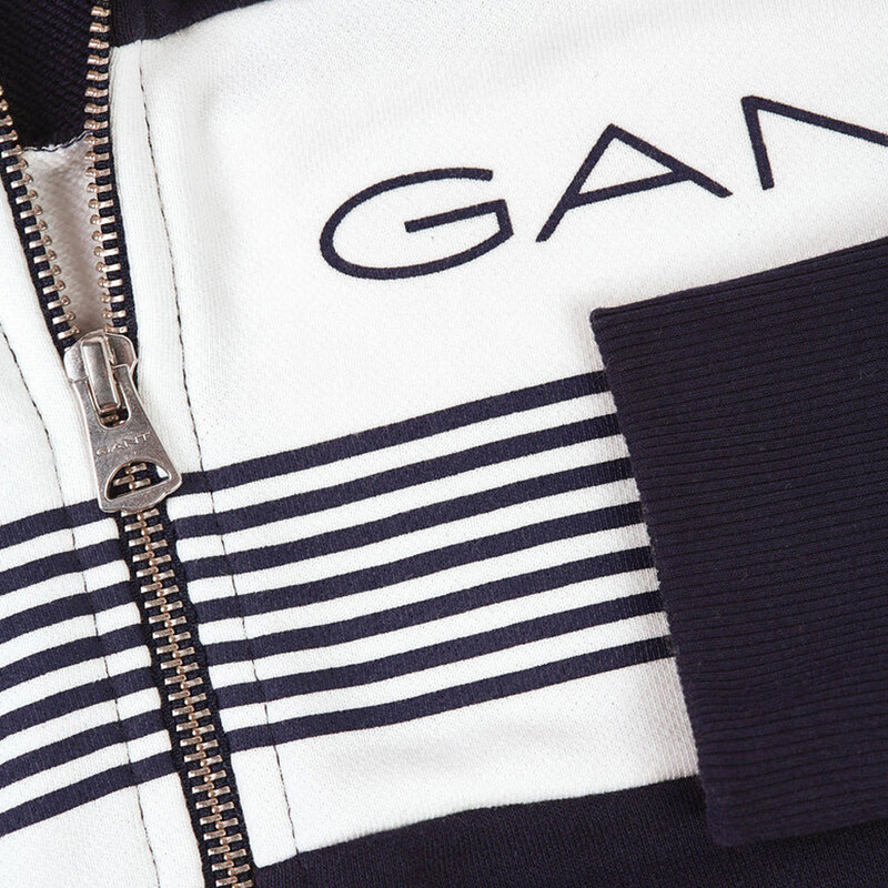 Pánská mikina na zip Gant Stripe Zip Through 56459