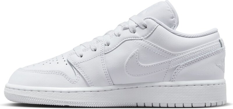 Air Jordan 1 Low "Triple White" (GS) - Detské - Tenisky Jordan - Biele - 553560-136