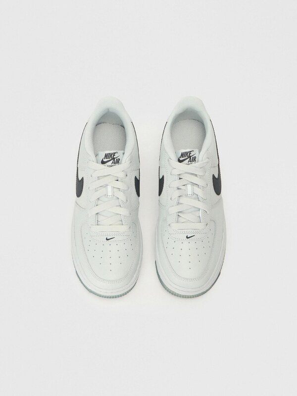 Nike Sportswear Tenisky 'Air Force 1' svetlosivá / čierna