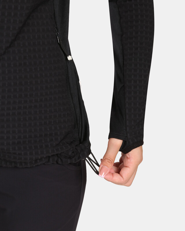 Dámska fleecová mikina s kapucňou Kilpi FRENSIS-W čierna