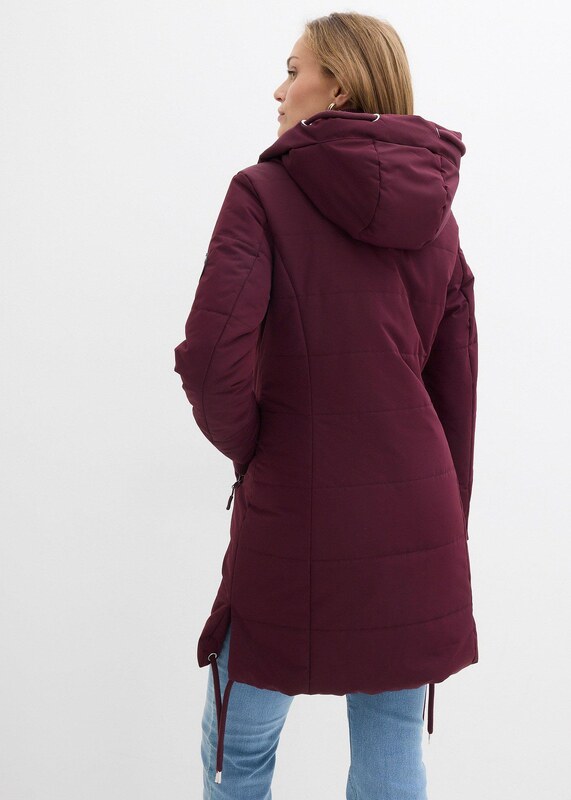 bonprix Prešívaný outdoorový kabát, odpudzujúci vodu, farba červená