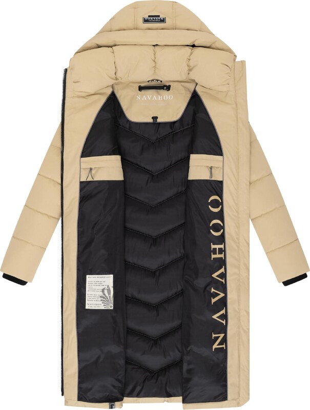 NAVAHOO Zimný kabát 'Sahnekatzii XIV' piesková