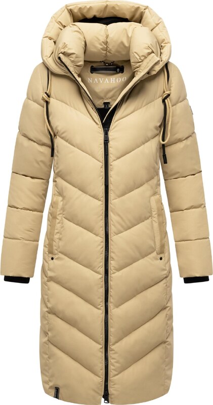NAVAHOO Zimný kabát 'Sahnekatzii XIV' piesková
