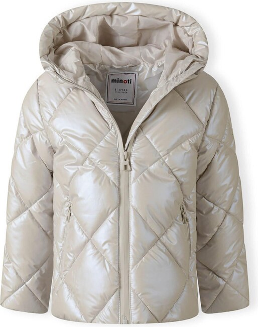 MINOTI Prechodná bunda perlovo biela