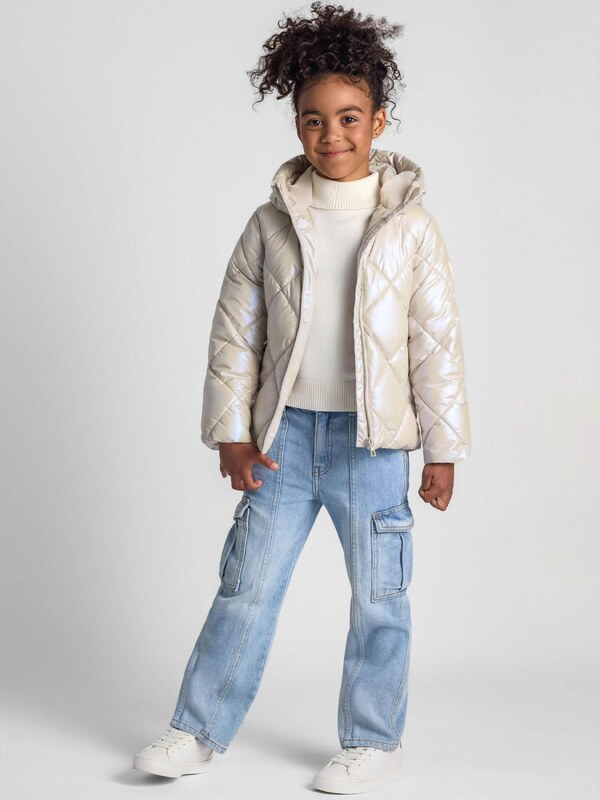 MINOTI Prechodná bunda perlovo biela