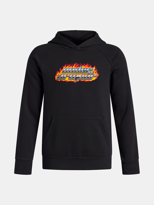 Under Armour UA Rival Flc Flamin Wdmrk HD-BLK Boys' Sweatshirt - Boys