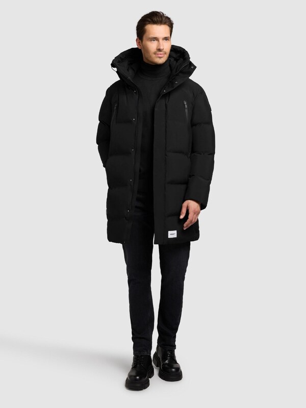 khujo Zimný kabát 'Morse3' čierna