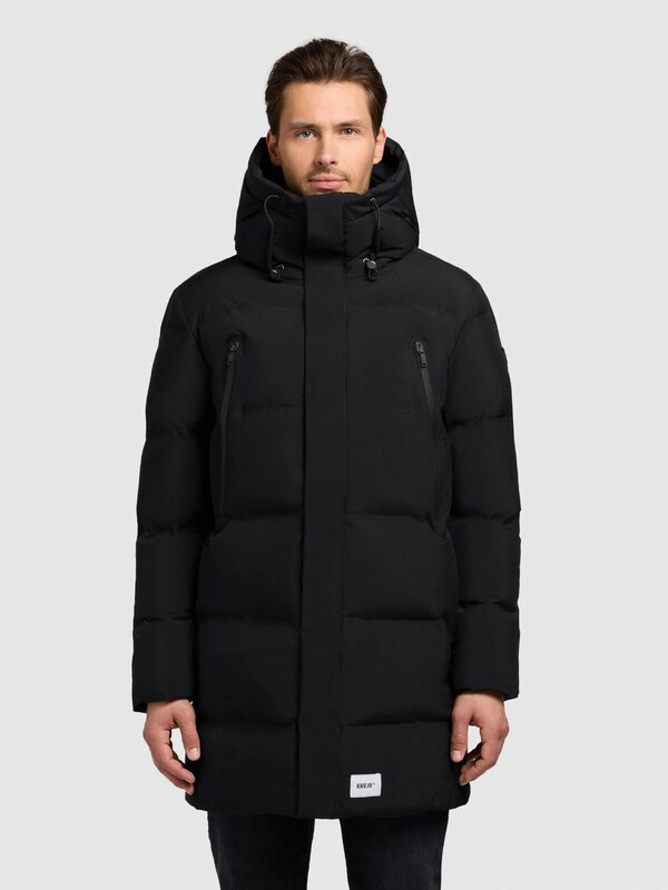 khujo Zimný kabát 'Morse3' čierna