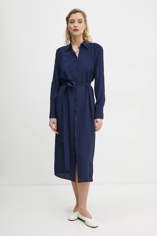 Šaty s prímesou hodvábu PS Paul Smith